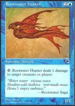 4x Rootwater Hunter ~ Near Mint Tempest MTG Magic x4 4 UltimateMTG Playset Blue - Image 1