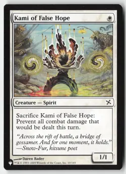 MTG - Kami of False Hope C (The List) 10 LP-NM - Image 1