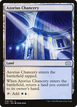 NM Foil Azorius Chancery, Double Masters, Magic the Gathering, 318 - Image 1