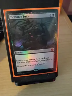 Demonic Tutor - Foil Commander Masters NM MTG #0150 - Image 1