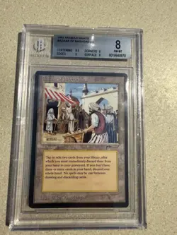 MTG Bazaar of Baghdad Arabian Nights -BGS Graded 8 NM/M 8.5 Center And 9 Edges! - Image 1
