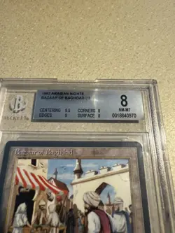 MTG Bazaar of Baghdad Arabian Nights -BGS Graded 8 NM/M 8.5 Center And 9 Edges! - Image 2