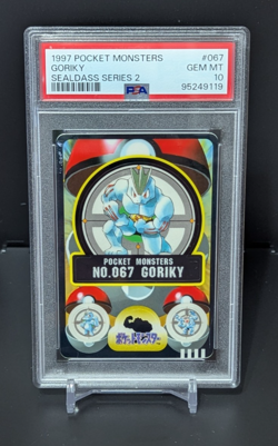 Pokemon 1997 Pocket Monsters Sealdass Series 2 Goriky 067 PSA 10 GEM MINT POP 3 - Image 1