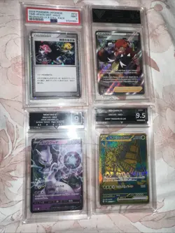 Pokemon TCG X4 Slab Grading Bundle X3 Japanese X1 English - Image 1