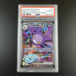 PSA 10 Team Rocket's Crobat ex 234/182 Pokemon Destined Rivals Full Art Graded - Image 1