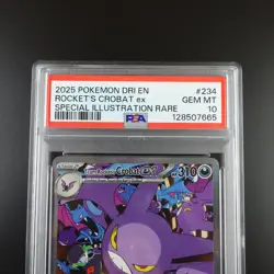 PSA 10 Team Rocket's Crobat ex 234/182 Pokemon Destined Rivals Full Art Graded - Image 2