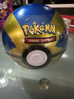 Pokemon TCG Pokeball Tin (Blue & Gold) E22 - New & Factory Sealed - Image 5