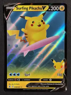 Surfing Pikachu V 008/025 Pokemon Celebrations 25th Anniversary Pokemon TCG - NM - Image 1