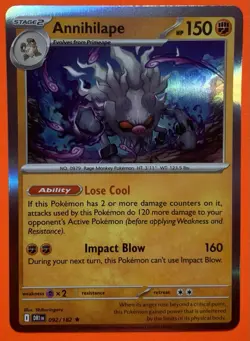 Pokemon TCG - Holo Rare Annihilape 092/182 - Destined Rivals - NM - Image 1