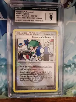 2010 Pokemon Roseanne's Research Cross Holo Secret Wonders 125/132 CGC 9 MINT - Image 1