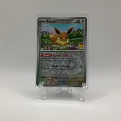 Eevee 074/131 Pokemon TCG Pokemon Day 2025 Reverse Cosmos Holo NM - Image 1