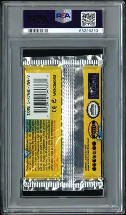 1999 WOTC Pokemon Base Set Foil Booster Pack BLASTOISE PSA 9 MINT Feels Heavy - Image 2