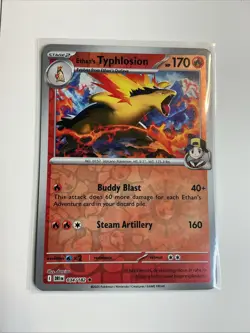 Pokemon Destined Rivals - Ethan's Typhlosion - 034/182 - Reverse Holo Rare NM! - Image 1
