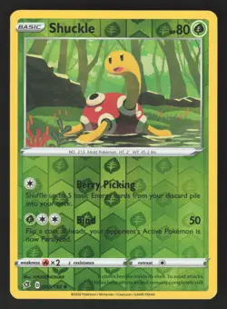 Shuckle 005/192 Reverse Holo Pokemon SWSH02: Rebel Clash - Image 1