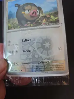 Lechonk POKEMON CENTER Stamp 155/198 Reverse Holo Sealed Promo - Image 3