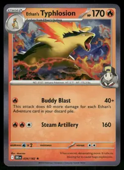 2025 Scarlet & Violet Series - Destined Rivals Ethan's Typhlosion Rare #34 - Image 1
