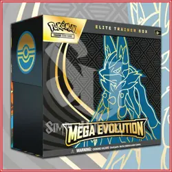 Pokemon TCG: Mega Evolution Elite Trainer Box (Mega Lucario) ME01 A - Image 1