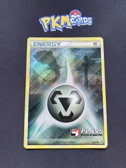 Pokemon TCG Metal Energy Steelix Call Of Legends 95/95 Crosshatch Holo Rare LP. - Image 1