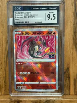Radiant Charizard 011/071 (2022) : Pokemon GO Holo (Japanese) CGC Mint+ 9.5 WOW - Image 1