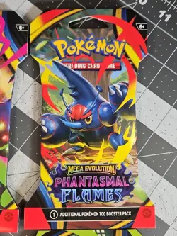 Pokemon Mega Evolution Phantasmal Flames 4x Sleeved Booster Pack Art Set - Image 3