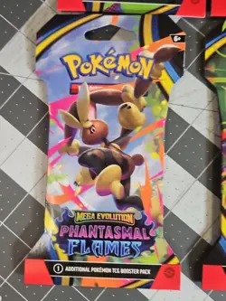 Pokemon Mega Evolution Phantasmal Flames 4x Sleeved Booster Pack Art Set - Image 5