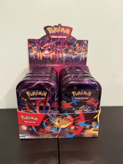 Pokemon TCG Mega Evolutions Mini Tin Display (10) New Tins SHIPS SAME DAY - Image 1