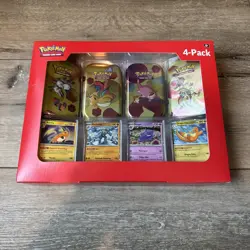 Pokemon TCG 151 Mini Tins 4 Pack 4 Promos SEALED Sams Club Exclusive NEW - Image 1