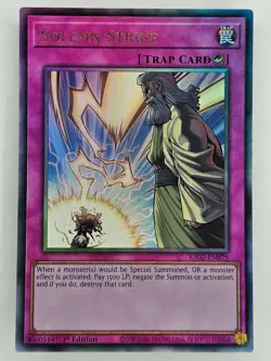 Yu Gi Oh - RA02-EN079 Solemn Strike - Prismatic Ultimate Rare - Image 1
