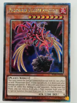 Yu Gi Oh- RA04-EN136 Phoenixian Cluster Amaryllis Quarter Century Secret Rare - Image 1