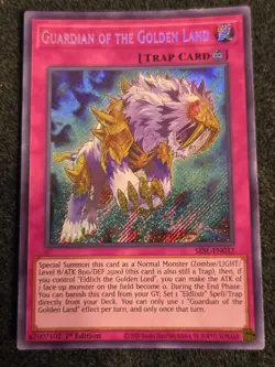 Yu-Gi-Oh! Guardian of the Golden Land SESL-EN032 Secret Rare 1st Ed Near Mint - Image 1