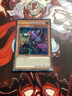 Yugioh Fiendsmith Engraver MP25-EN081 2025 1st Edition Prismatic Secret Rare NM - Image 1
