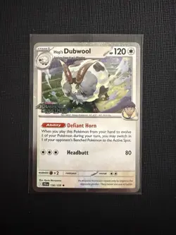 Hop's Dubwool 136/159 Holo Journey Together STAMPED Promo Pokemon Card - Image 1