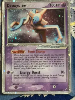 Pokemon Card Deoxys Ex Holo Rare 97/107 2005 - Image 3