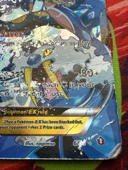 Pokemon Card Team Aqua's Kyogre EX 6/34 Double Crisis - Damaged - Image 5