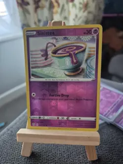 Sinistea Reverse Holo 82/189 Sword & Shield Darkness Ablaze Pokemon Card - Image 1