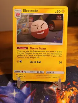 Pokemon TCG SM Team Up Electrode Holographic Rare Card 39/181 - Image 1