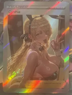 Pokemon Cynthia Anime Waifu Custom DIY Trainer Art Pokemon card - Image 3