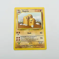 Dugtrio - 19/102 - Pokemon Base Set Unlimited Rare Card WOTC LP - Image 2