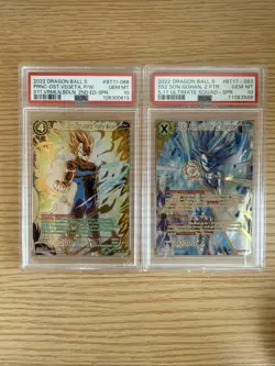 Dragon Ball Card Game TCG Vegeta Prince Of Distraction & SS2 Gohan Zfighter Set - Image 1