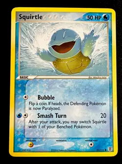 Squirtle 83/112 LP Firered & Leafgreen Regular Pokemon Card Light Play - Image 1