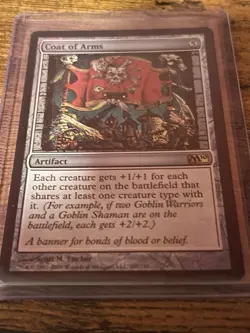 Magic: The Gathering Coat of Arms Tenth Edition Artifact Rare Card Foil! NM! - Image 1