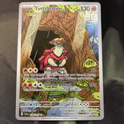 Turtonator Illustration Rare SV07: Stellar Crown 146/142 Pokemon Card - Image 1