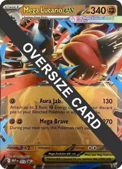 Mega Lucario ex 012 Jumbo Cards Holo for sale online - Image 3