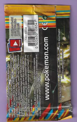 Pokemon "Plasma Blast" 10-Card Sealed Booster Pack (Genesect) X1 - Image 2