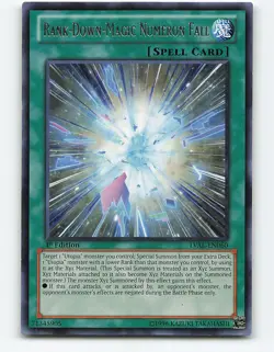 Rank-Down-Magic Numeron Fall #LVAL-EN060 Rare 1st edition Yugioh Card - Image 1