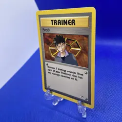 Brock Gym Heroes 98/132 Vintage Trainer Rare Pokemon Card - NM - Image 3