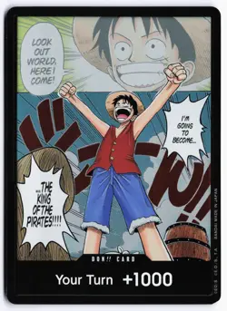 DON!! Card Manga Alternate Art Foil Romance Dawn NM - Image 1