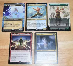 MTG Rare Yue the Moon Spirit, Aang, Diligent Zookeeper, Electro, Notion Thief - Image 1