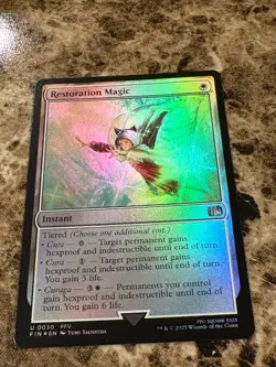 RESTORATION MAGIC Magic MTG Final Fantasy Foil - Image 1