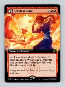 MTG: TLE 197 Reckless Blaze (Extended Art) Normal NM - Image 1